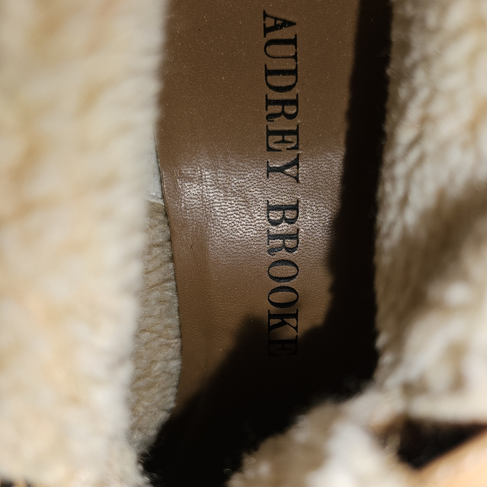 Audrey Brooke Camel Suede Heeled Boots - Picture 2 of 5